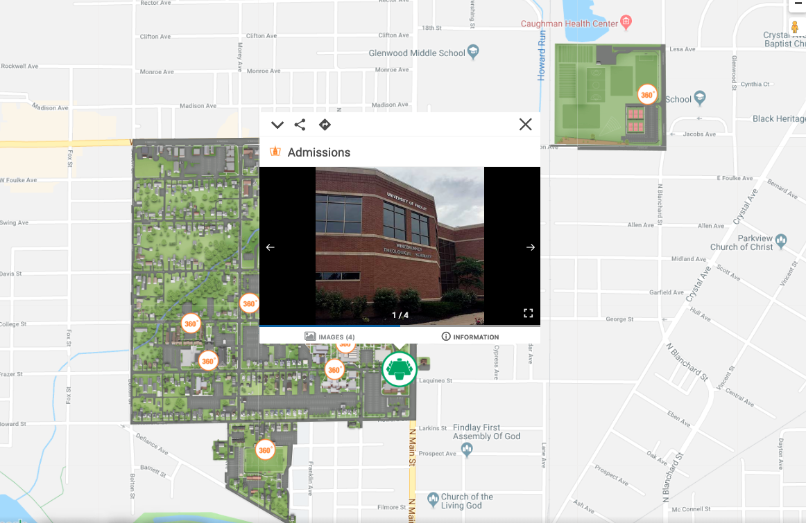 Ohio Northern University Campus Map